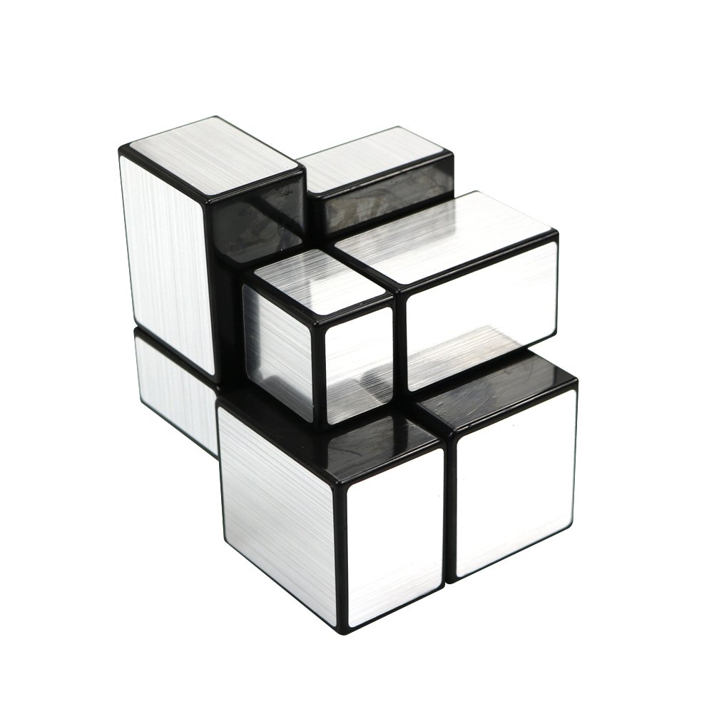 FCBB 2x2x2 Mirror Silver Speed Cube Puzzle Black