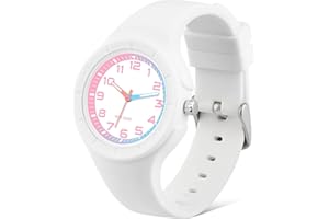 Juboos Kids Analog Watch, Kids Waterproof Quartz Watch for 5-18 Years Old Boys Girls Time Teaching Sports Outdoor Kids Watches, Kids Gifts