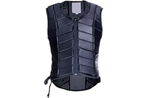 Hi.FANCY Comfortable Equestrian Vest Protective Vest Accessory for Adults Men Women Stylish Horse Riding Padded Shock Absorpt
