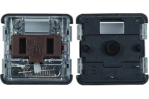 COISUIM Kailh PG1350 Choc V1 Mechanical Keyboard Switch kailh Low Profile switches for Mechanical Gaming Keyboard, 5-Pin Switches (Brown-35PCS)