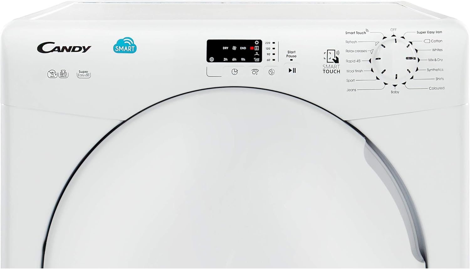 Candy CSC8LF Freestanding Condenser Tumble Dryer, Sensor Dry, NFC