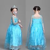Vicloon Elsa Princess Tiara Crown and Snowflake Wand Set for Kids view 6