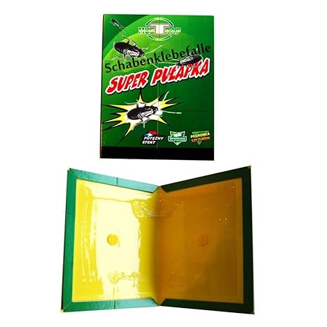 3 x XXL Heimchenfalle Schabenfalle Klebefalle im DIN A4 Format Lockstoff Köder