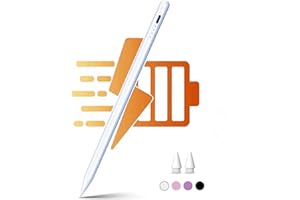 SELOUJ Stylus Pen for iPad, Pencil for Apple iPad, Fast Charge iPad Pencil, Palm Rejection, Tilt Sensitivity, Compatible with iPad 6/7/8/9/10, iPad Mini 5/6, iPad Air 3/4/5, iPad Pro 11''/12.9''