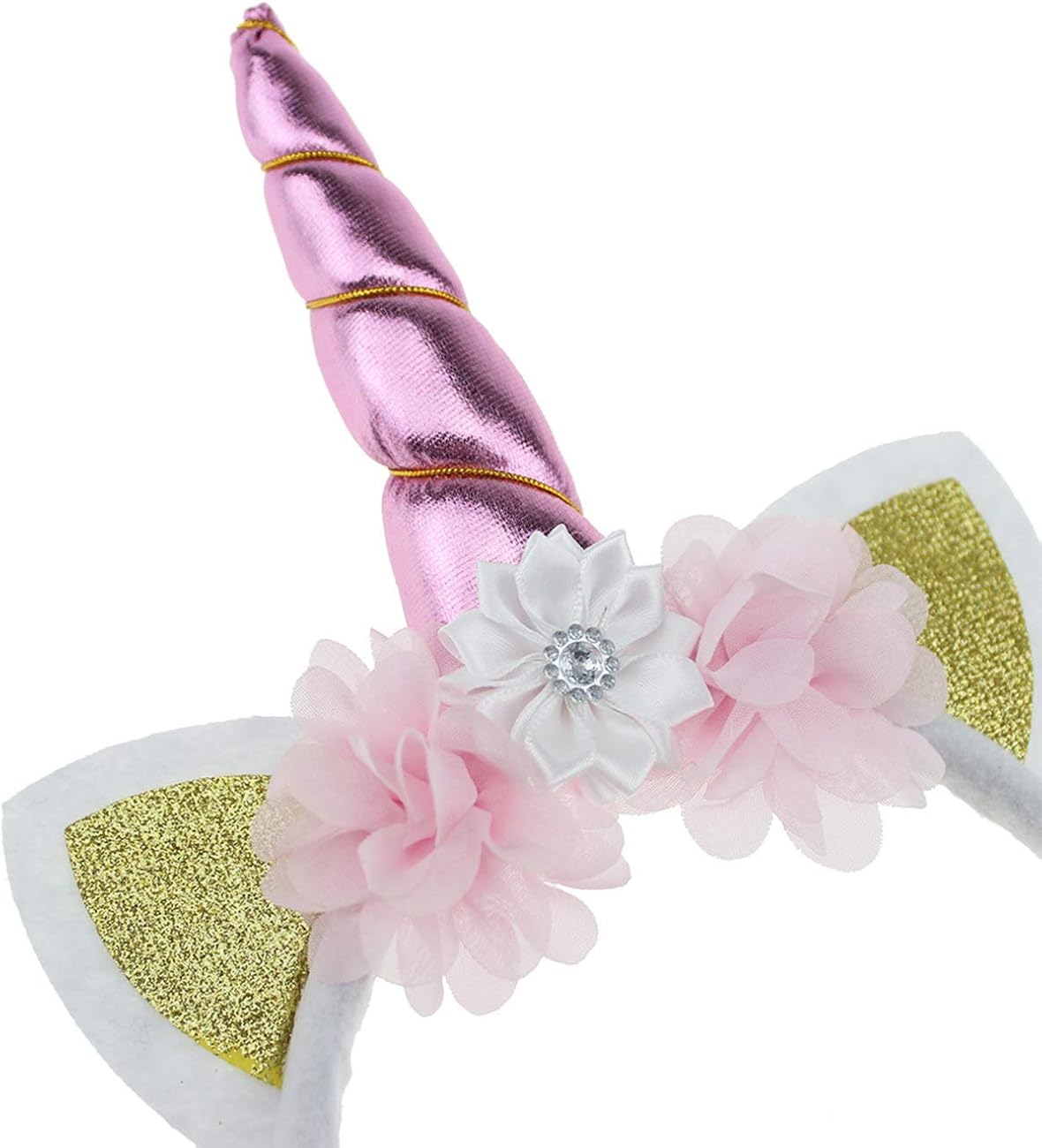 Unicorn Hair Band with Colourful Flowers Baby Children Girls Headpiece