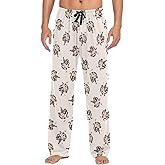 Green and Red Plaid Pajama Pants for Men Comfort Sleep Lounge Bottoms Straight-fit with Pockets S-XXL