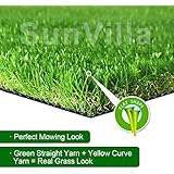 SunVilla Realistic Indoor/Outdoor Artificial Grass/Turf Sample Piece - 2 in X 3 in