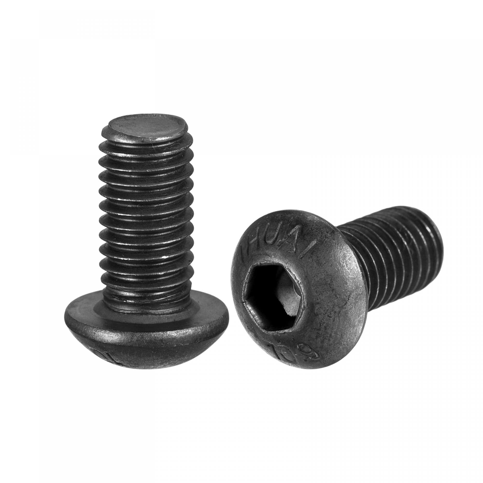 TA-VIGOR 10Pcs M8 x 16mm Alloy Steel Button Head Hex Socket Cap Screws, Flanged Button Bolts Nuts Hex Drive Fastener for Machine