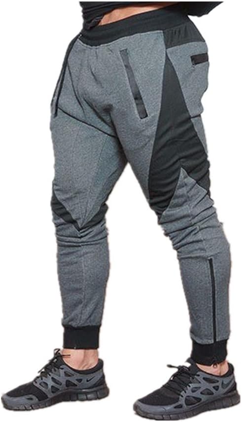 KORKSLORES Men's Workout Jogger Pants Gym Bodybuilding Running Casual Pants (Large, Dark Grey)