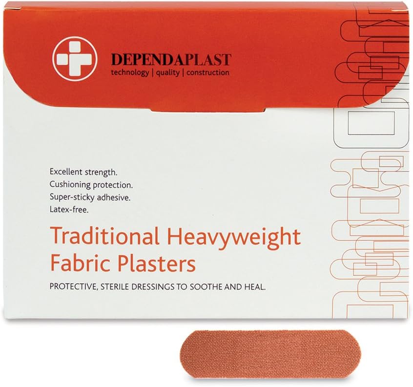 Reliance Medical Dependaplast Fabric Plasters 7cm x 2cm Box of 100