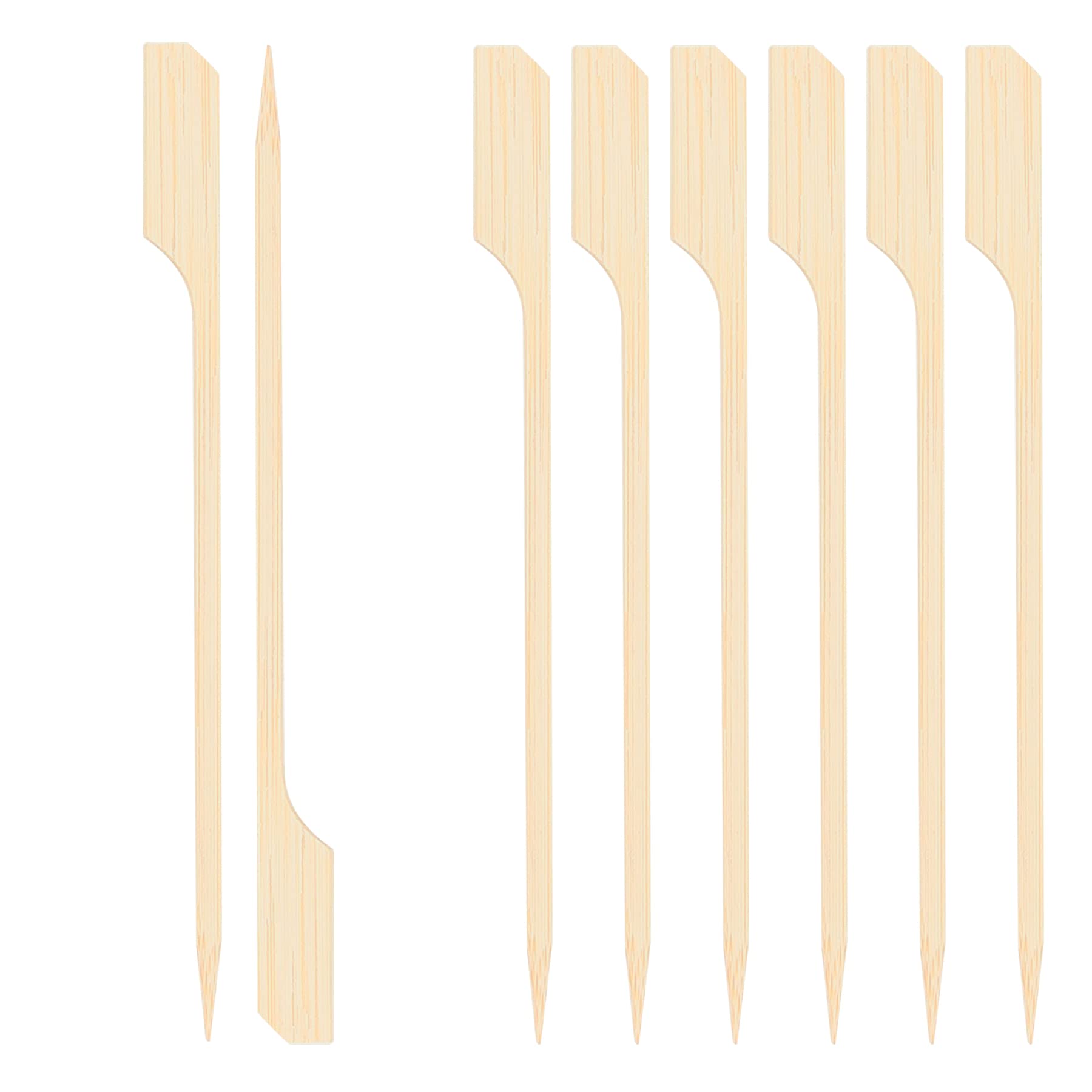 EXNIMA, Bamboo Skewers Model Nudo, Pack of 100, 200, 500 or 1200 Pieces, Ideal for Cocktails, Barbecue Skewers, Fruits, Fire Pit, Different Thickness 10, 15, 200, 250 or 303 mm .