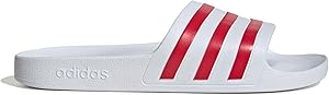 adidas Unisex Adilette Aqua Slides, ftwr white/team colleg red/ftwr white, 39 EU