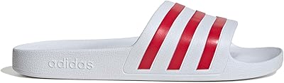 adidas Unisex Adilette Aqua Slides, ftwr white/team colleg red/ftwr white, 39 EU