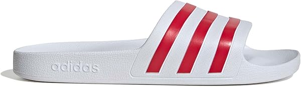 adidas Unisex Adilette Aqua Slides, ftwr white/team colleg red/ftwr white, 39 EU