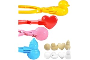 UMUACCAN 4 Pcs Snowball Maker for Kids, Snowball Clip, Perfect for Winter Toys and Games, Travel, Sandbox Toys for Kids Age 2-15, Gifts