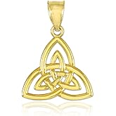 10k Gold Celtic Knot Charm Triquetra Pendant