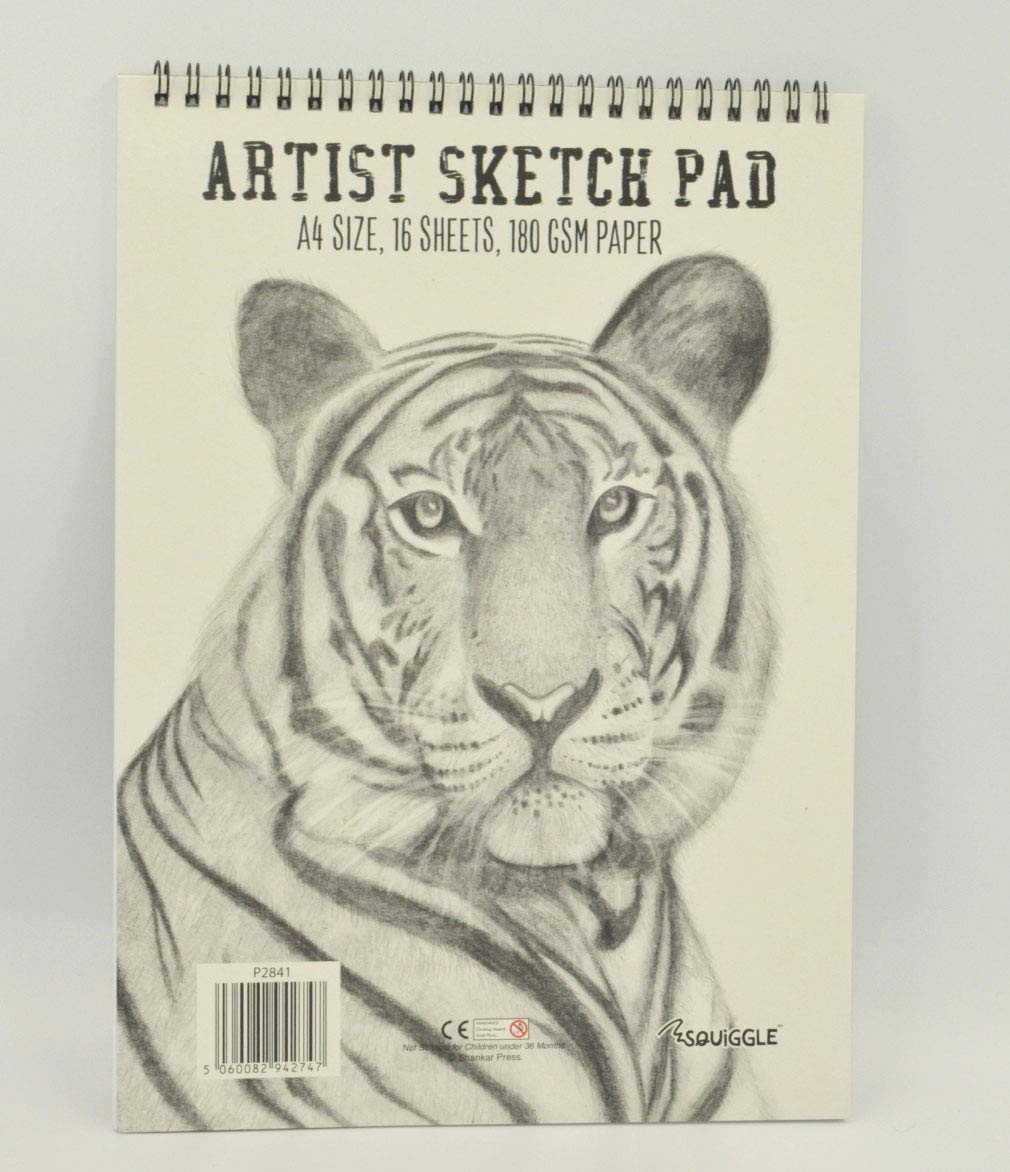 Squiggle A4 Artists Sketch Pad 180gsm
