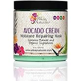 Alikay Naturals Avocado Moisture Cream Hair Mask Hair Cream With Beta-Carotene Vitamins B, C, E & Healthy Fats| 8 Oz