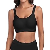 WOWENY Wireless Minimizer Bras for Women Comfortable Full Coverage Padded Bralettes Push Up Smoothing Bra