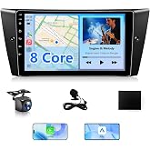 XGU Radio for BMW 3 Series 2005-2011 (E90 E91 E92 E93) 325i 328i 330i 320i | Fits 318i 323i Android 13 Wireless CarPlay Android Auto, 9" Touchscreen Stereo, WiFi GPS FM RDS DSP 36-band EQ SWC