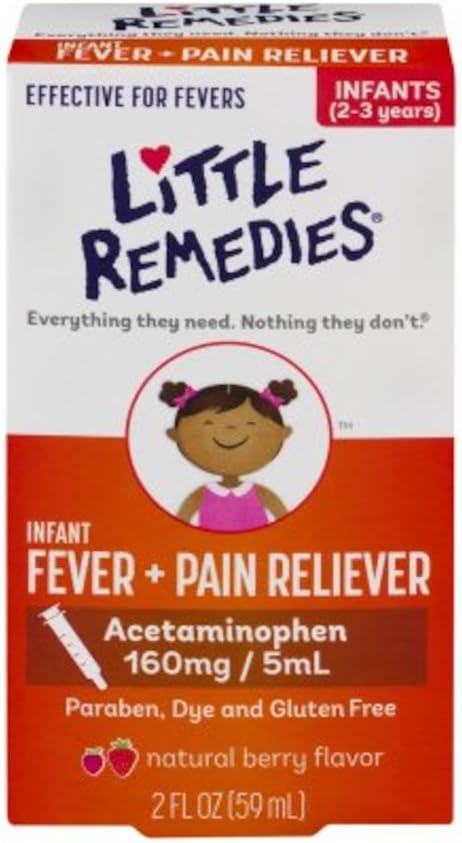 Little Fevers Infant Fever/Pain Reliever Berry Flavor - 2 Oz