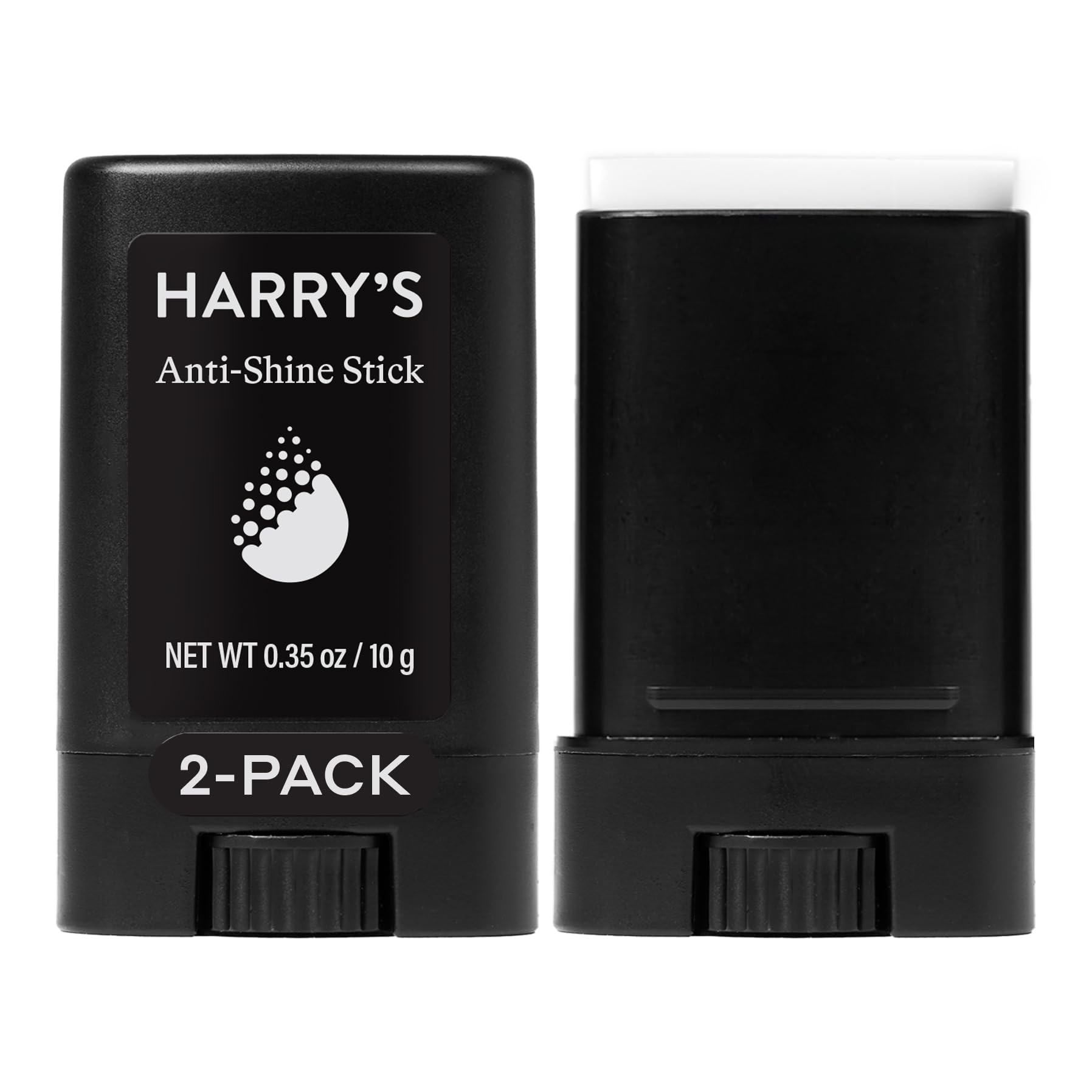 Photo 1 of Harry's Anti-Shine Stick for Oily Skin - (2 Pack) 0.35 oz - Controls and Absorbs Oil for Matte Finish - Facial Skin Care for Men