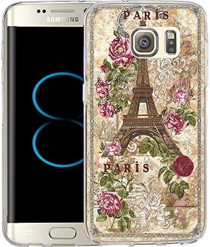 S8 Case Vintage British royal court Rose and Paris, LAACO Scratch Resistant TPU Gel Rubber Soft Skin Silicone Protective Case Cover for Samsung Galaxy S8
