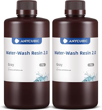 ANYCUBIC Water Washable Resin 2.0 Grey 2kg High Precision Low Odor