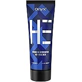 Onyx HE Tanning Bed Lotion for Men - Indoor Tanning Lotion Accelerator & Bronzer, Quick & Dark Tan, Men's Tanning Lotion with Skin Firming, Muscle Bronzing Complex & Moisturizing Formula
