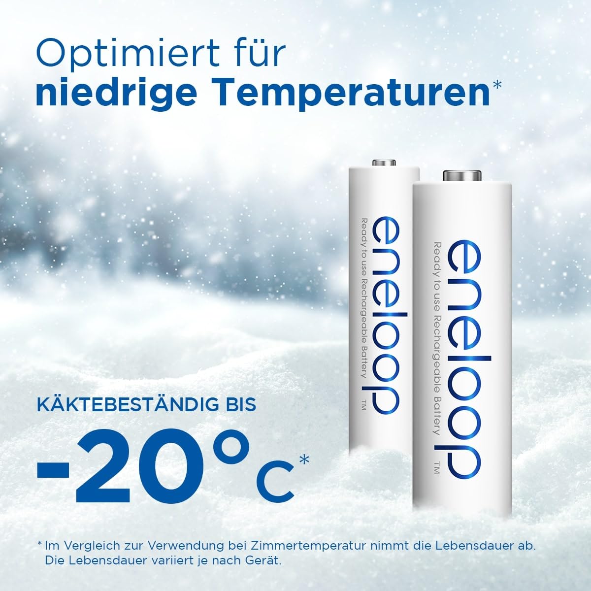 eneloop AA/Mignon Packung mit 8 NI-MH-Akkus, NEU mit verbesserter Mindestkapazität von 2000 mAh 4
