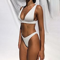 Bathing Suits for Women Deep V Neck Sexy Two Piece