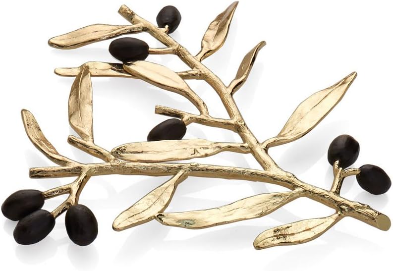 Michael Aram Olive Branch Trivet, Gold