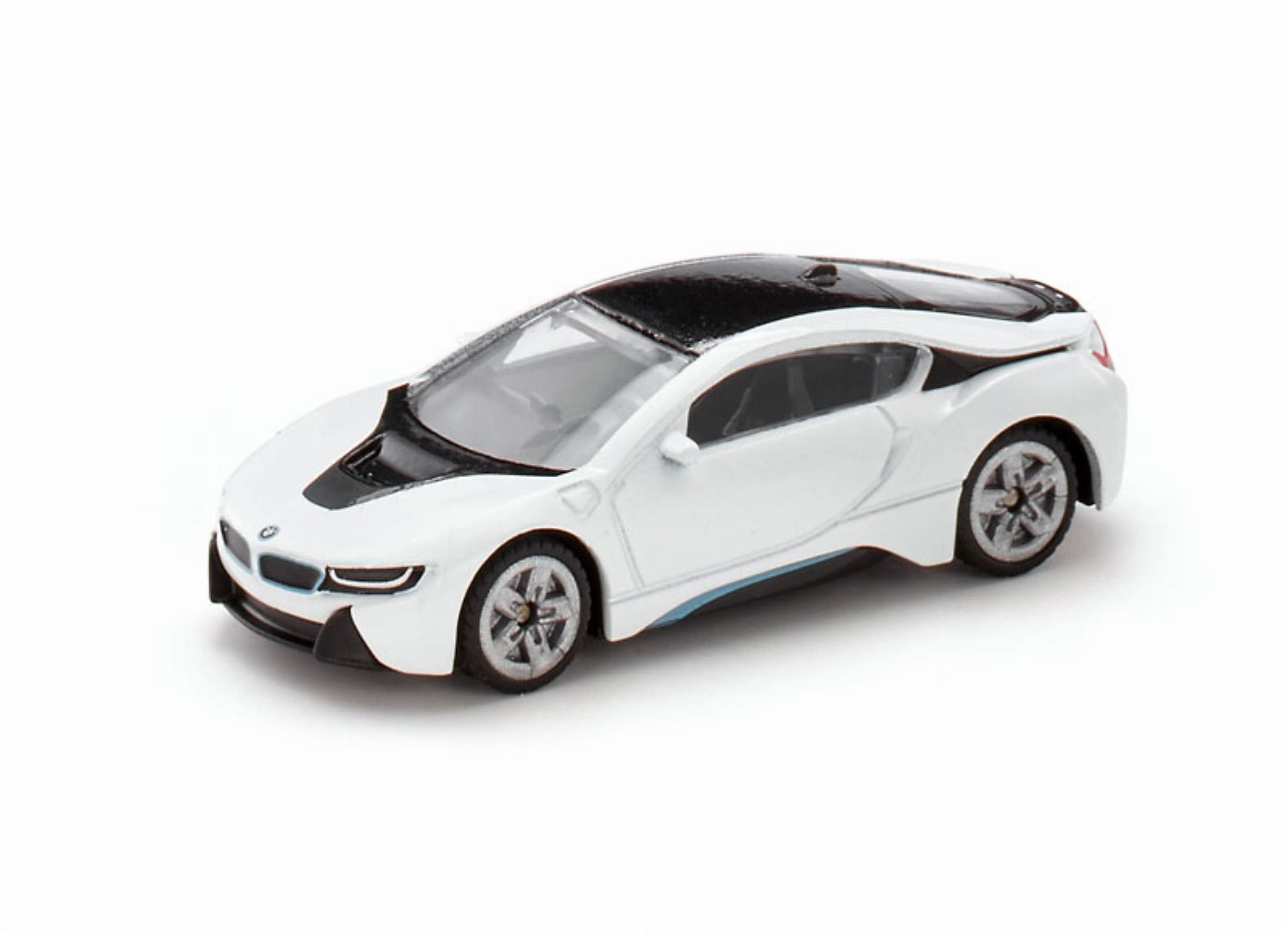 siku 1458, BMW i8, Metal,Plastic, Black,White, Toy car for children