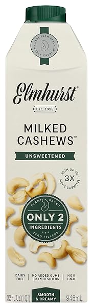 ELMHURST, CASHEW BEVERAGE UNSWEETENED, 32 FL OZ