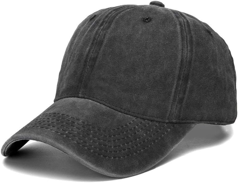Vintage Washed Distressed Cotton Dad Hat Baseball Cap Adjustable Polo Trucker Unisex Style Headwear