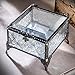J Devlin Box 296 Clear Vintage Glass Box Decorative Keepsake Trinket Jewelry Box
