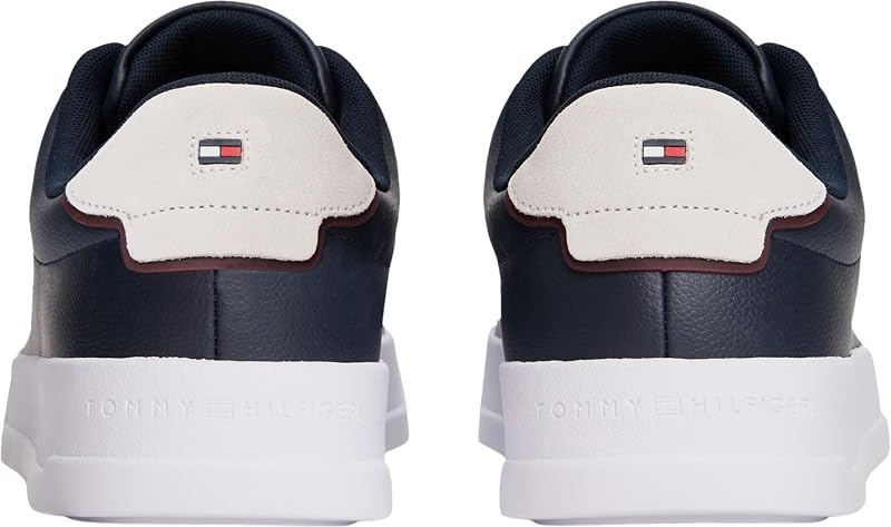 Court Sneaker Mujer Detail Essential de Piel, Azul (Desert Sky), 42 — foto 4 de 8