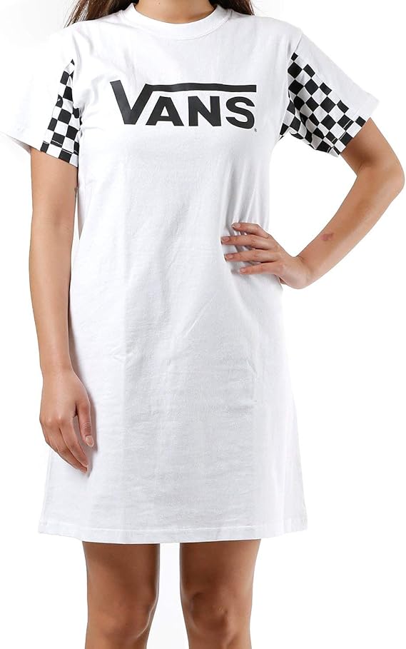 Amazon Vans バンズ レディース ワンピース Va19ss Go02 White S ワンピース チュニック 通販