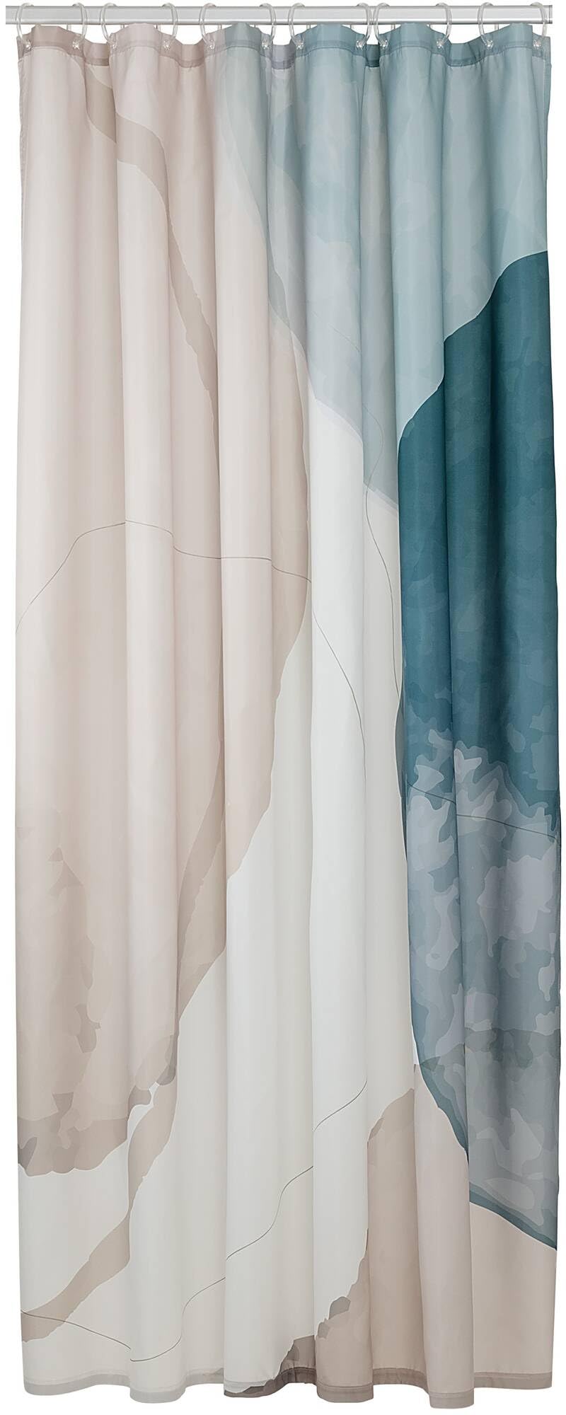 Sealskin Earth Shower curtain 180x200 cm Polyester Dark green / Off-white