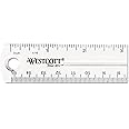 Westcott Shatter-Resistant Plastic Ruler, 6" Length, Transparent (45016)