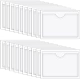 Vicloon 20 Pcs Self Adhesive Card Sleeves 5x7 cm Transparent PVC