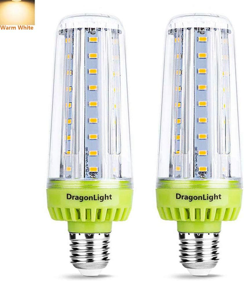 20W Super Bright Corn LED Light Bulbs(200 Watt Equivalent) - 3000K Warm/Soft White 2320 Lumens CRI 90+ E27 Base for Large Area Lighting - Garage Workshop Office Porch Yard[Twin Value Pack]