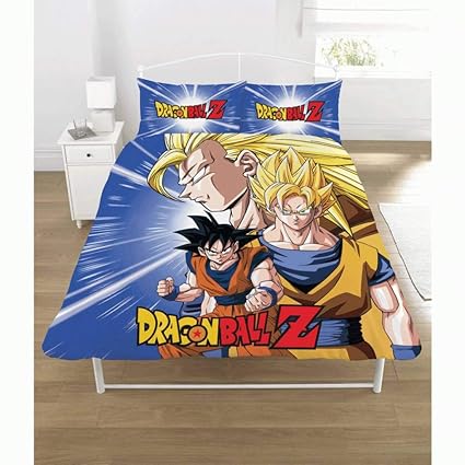 Dragon Ball Z Bettwäsche-Set, Polycotton, für Doppelbetten