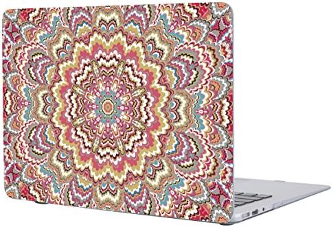 A1706/A1708 Macbook Pro 13 Case 2017 & 2016 Release, SALMEN Hard Protective Matte Shell Case Cover for Newest Mac Book Pro 13 Inch with/without Touch Bar (Flower Big 01)
