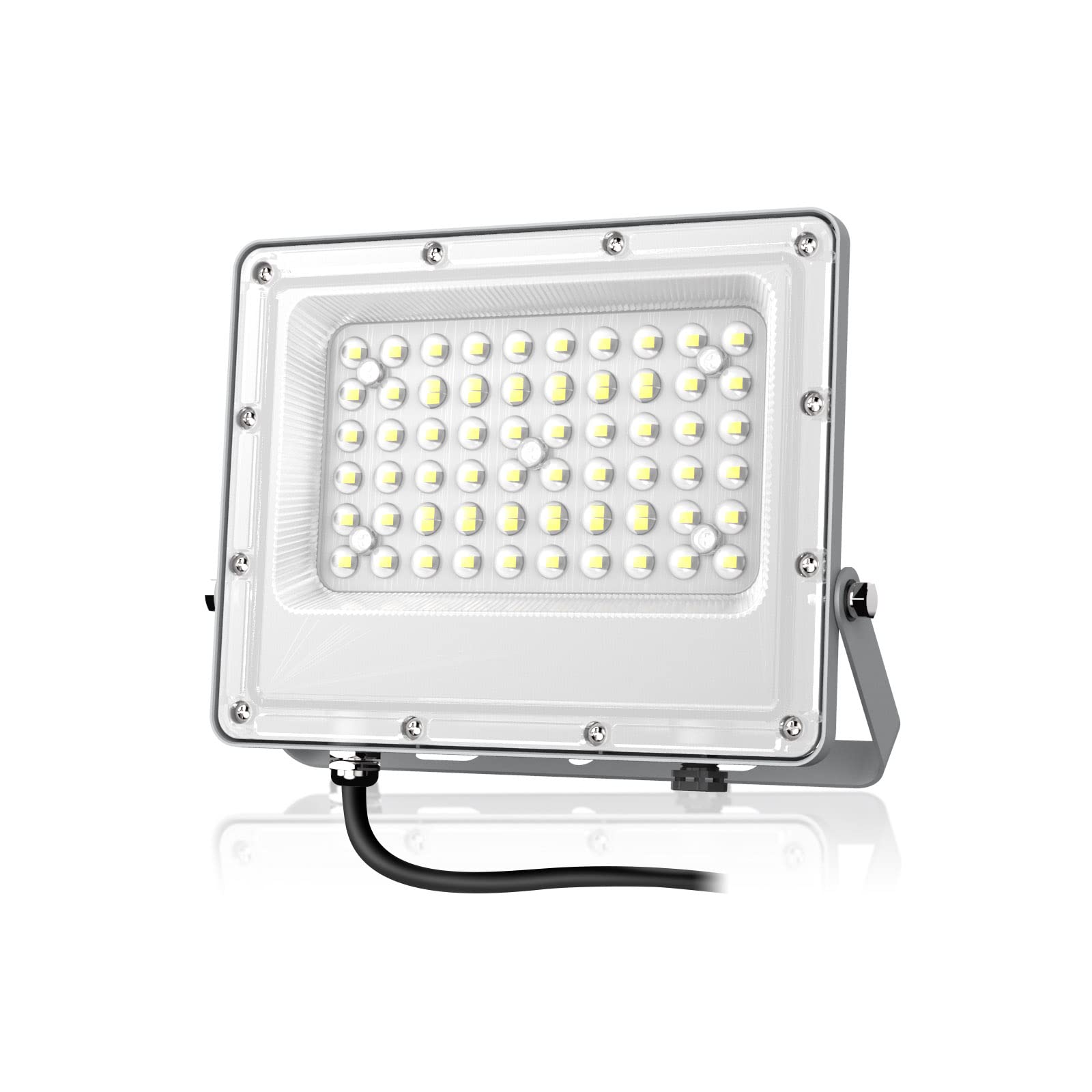 Tayire 50W LED Floodlight Outdoor, 5000LM LED Security Lights, Cold White 6500K, Super Bright Led Spot Lights, Waterproof IP65, Wall Light Work Lighting for Garage, Garden, Backyard