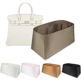 Soying Organizer Insert for Birkin 20/25/30/35/40/45, Satin Inner Bag Organiser(Size: BK25, Color: Etoupe Grey)