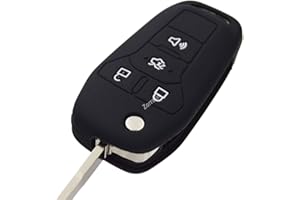 ZORRATIN Silicone Rubber Key Fob Case Key Covers Protectors for Ford Fusion Transit (Flip Key)