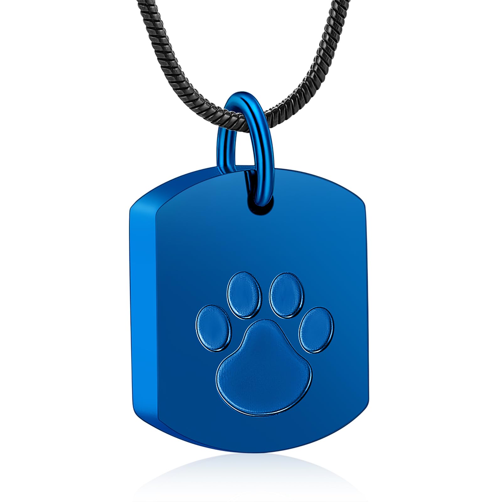 Personalized Ash Necklace for Dog - Custom Photo&Text Pet Ashes Necklace,Pet/Dog Urn Necklace for Ashes,Dog Ashes Keepsake Necklace,Pet Cremation Jewelry ash