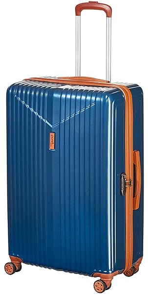 Pure - Hartschalen-Koffer Karla | Trolley mit 4 Rollen und TSA-Schloss in Größe M | Reisekoffer mit 61 Litern Volumen | Petro