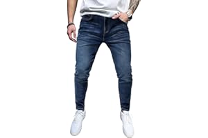 Linvich Mens Skinny Jeans Distressed Washed Slim Fit Stretch Tapered Denim Jean Pants